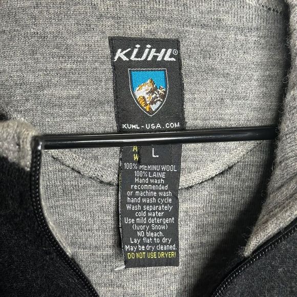 Kuhl Merino Wool Full Zip Jacket Mens Large - Picture 4 of 4
